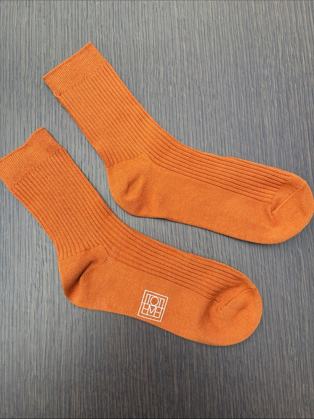 NWOT TOTEME Orange Cotton Socks